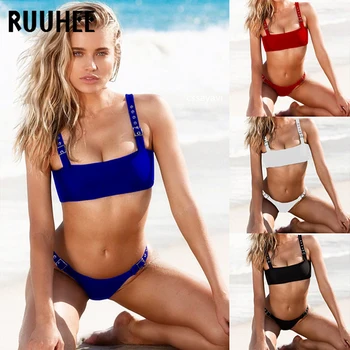 RUUHEE Bikini Set Swimwear Women Sexy Bikini Adjustable Swimsuit Bathing Suit Push Up Beachwear Low Waist Padded Swimming Suit
RUUHEE Bikini Set Swimwear Women Sexy Bikini Adjustable Swimsuit Bathing Suit Push Up Beachwear Low Waist Padded Swimming Suit