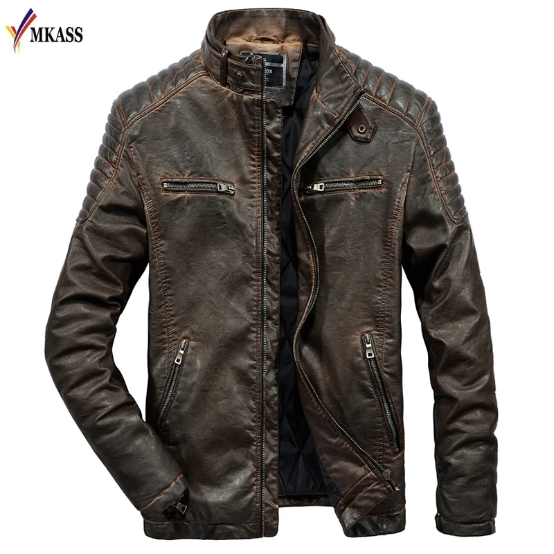 New Autumn Spring Men Leather Jacket Genuine Real Sheep Goat Skin Brand Black Male Bomber Motorcycle Biker Man's Coat
New Autumn Spring Men Leather Jacket Genuine Real Sheep Goat Skin Brand Black Male Bomber Motorcycle Biker Man's Coat