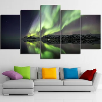 HD printed 5 Piece Canvas Art Aurora Lake Mountain Shadow painting Wall Pictures for Living Room Modern Free Shipping
HD printed 5 Piece Canvas Art Aurora Lake Mountain Shadow painting Wall Pictures for Living Room Modern Free Shipping