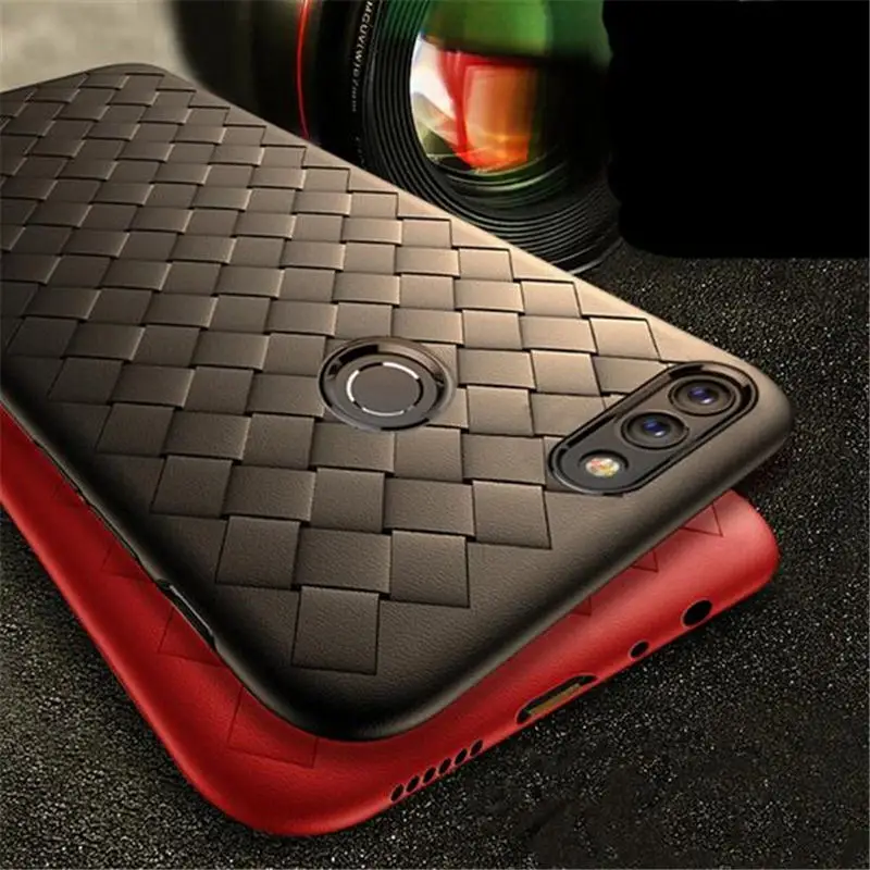 Luxury Grid Woven Ultra Thin Soft Silicone Case For Huawei P smart Back cover Business For Coque Huawei Enjoy 7S PSmart Fundas
Luxury Grid Woven Ultra Thin Soft Silicone Case For Huawei P smart Back cover Business For Coque Huawei Enjoy 7S PSmart Fundas