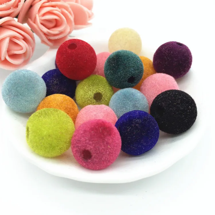 10 12 14 16 18mm Acrylic Flocking Felt Spacer Beads Mixed Color Chunky Diy Beads Fit Making Necklace&Bracelet
10 12 14 16 18mm Acrylic Flocking Felt Spacer Beads Mixed Color Chunky Diy Beads Fit Making Necklace&Bracelet