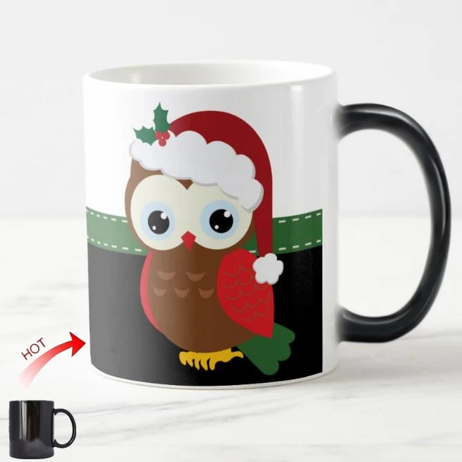 New Mistletoe Christmas Owl Magic Mug Cute Owls Heat Sensitive Color Change Coffee Mugs Whie Ceramic Christmas Gifts Cups 11oz
New Mistletoe Christmas Owl Magic Mug Cute Owls Heat Sensitive Color Change Coffee Mugs Whie Ceramic Christmas Gifts Cups 11oz
