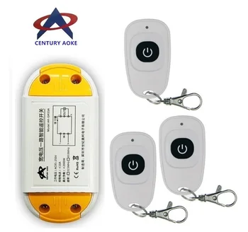 AC85V-265V 110V 220V 230V 1 Channel 1CH RF Wireless Remote Control Switch System Receiver +3 X Transmitter, 315 433.92,T M L
AC85V-265V 110V 220V 230V 1 Channel 1CH RF Wireless Remote Control Switch System Receiver +3 X Transmitter, 315 433.92,T M L