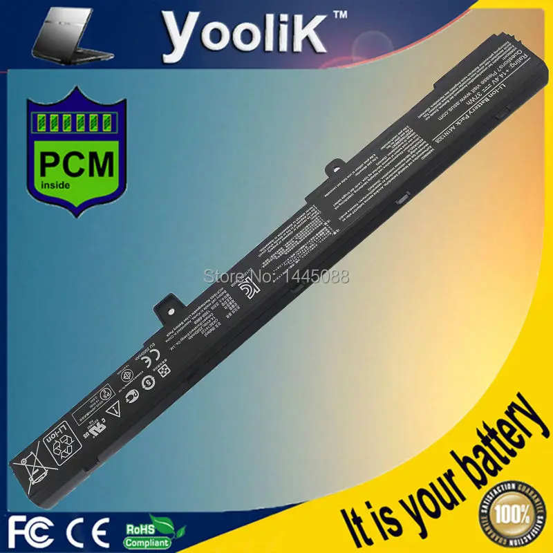 New 4 CELLS laptop battery For ASUS X451 X551 X451C X551C X45LI9C A41N1308 A31N1319 A31LJ91 0B110-00250100M
New 4 CELLS laptop battery For ASUS X451 X551 X451C X551C X45LI9C A41N1308 A31N1319 A31LJ91 0B110-00250100M