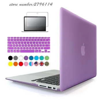 Transparent Crystal/Matte Case For macbook Air 11 13 laptop bag For Mac book Pro Retina 12 13.3 15.4 keyboard cover+screen film
Transparent Crystal/Matte Case For macbook Air 11 13 laptop bag For Mac book Pro Retina 12 13.3 15.4 keyboard cover+screen film