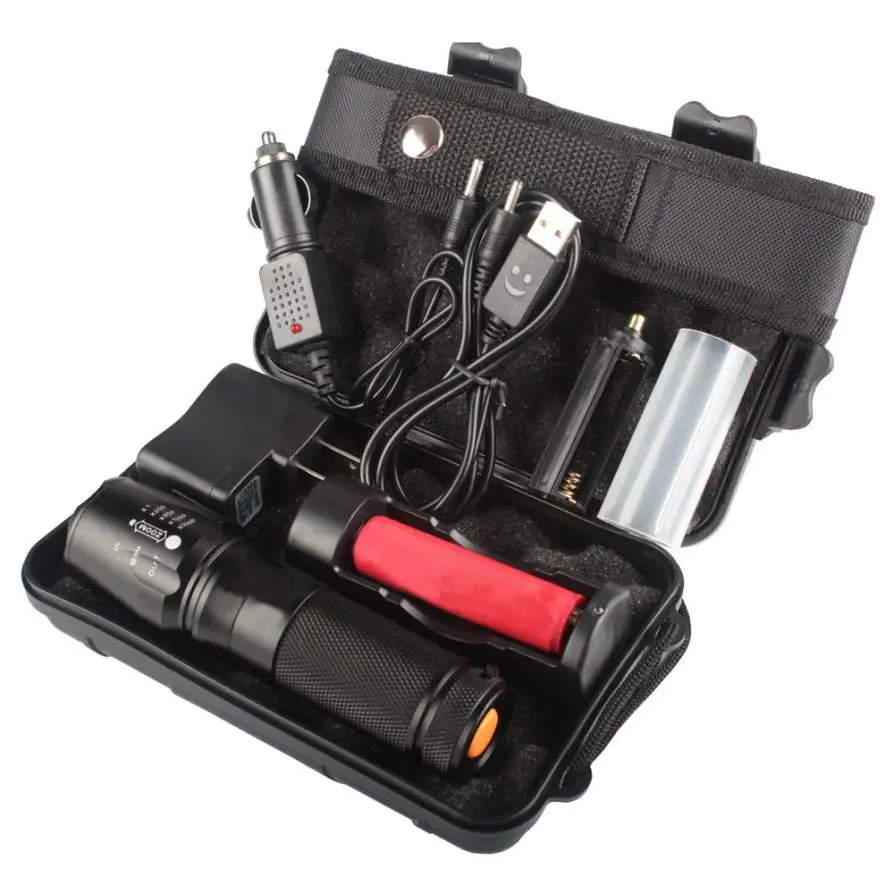L2 LED Military Torch X800 Flashlight Tactical Torch 18650/AAA Battery Holder US Charger Adapter Set Outdoor Lamp Fenerler P5
L2 LED Military Torch X800 Flashlight Tactical Torch 18650/AAA Battery Holder US Charger Adapter Set Outdoor Lamp Fenerler P5