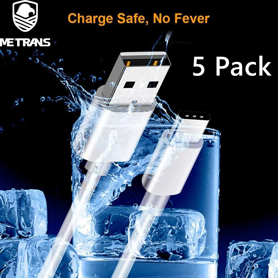 Metrans 5 Pack Type C Cable 5 Pack 1m 3ft USB C Cable for Samsung USB Type C For Huawei Xiaomi Cable Data Charging for Android
Metrans 5 Pack Type C Cable 5 Pack 1m 3ft USB C Cable for Samsung USB Type C For Huawei Xiaomi Cable Data Charging for Android
