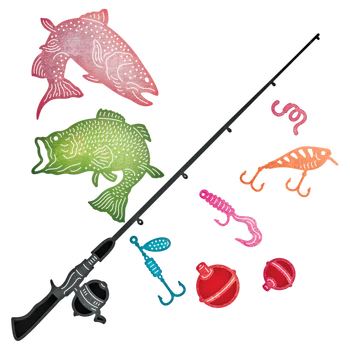 Outdoor Fishing Set Metal Cutting Dies Stencil for DIY Scrapbooking Photo Album Embossing Paper Cards Crafts Diecuts New 2018
Outdoor Fishing Set Metal Cutting Dies Stencil for DIY Scrapbooking Photo Album Embossing Paper Cards Crafts Diecuts New 2018