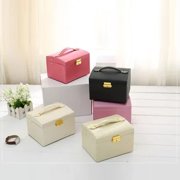 Travel Jewelry Box Storage Necklace Rings Earrings Organizer Display Leather Rectangle Ring Storage Gift Boxes Case
Travel Jewelry Box Storage Necklace Rings Earrings Organizer Display Leather Rectangle Ring Storage Gift Boxes Case