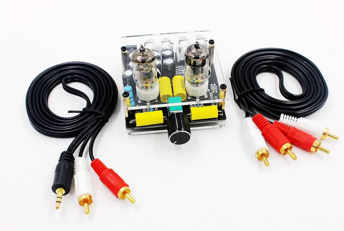 AC 12V 6J1 electronic tube preamp tube amplifier preamp bile buffer MINI HIFI pre amplifier With Case
AC 12V 6J1 electronic tube preamp tube amplifier preamp bile buffer MINI HIFI pre amplifier With Case