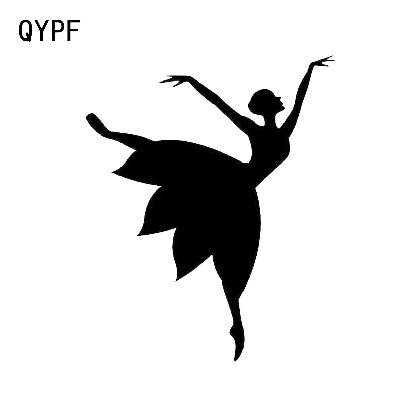 Фото QYPF 10 9*13 3 модный балет танцующая девушка Декор автомобильная наклейка | Наклейки на автомобиль (32950355713)