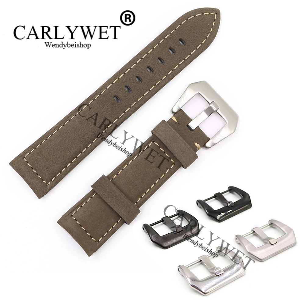 CARLYWET 22 24 26mm Suede Brown Real Leather Handmade Thick Replacement Wrist Watch Band Strap Belt
CARLYWET 22 24 26mm Suede Brown Real Leather Handmade Thick Replacement Wrist Watch Band Strap Belt