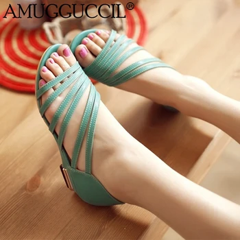 2020 New Plus Big Size 34-43 Black Green Apricot White Fashion Mid Heel Summer Wedges Girls Lady Female Women Sandals L1134
2020 New Plus Big Size 34-43 Black Green Apricot White Fashion Mid Heel Summer Wedges Girls Lady Female Women Sandals L1134
