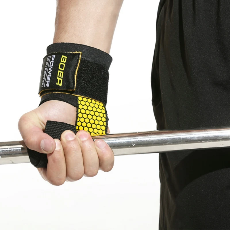 2pc Wrist support Weight Lifting Grip Belt Gym Fitness Non-slip Grip Belt Thickened Wrist Wrap Brace Dumbbell Training men women
2pc Wrist support Weight Lifting Grip Belt Gym Fitness Non-slip Grip Belt Thickened Wrist Wrap Brace Dumbbell Training men women