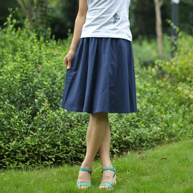 2018 Women Summer Bohemian Beach Fashion Solid Cotton Linen Skirts Vintage Ethnic Boho A-line Elastic Waist Casual Skirt W1344
2018 Women Summer Bohemian Beach Fashion Solid Cotton Linen Skirts Vintage Ethnic Boho A-line Elastic Waist Casual Skirt W1344
