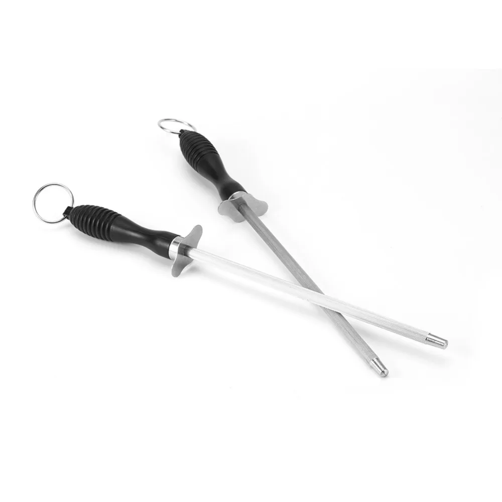 Professional Chef Knife Sharpener Rod Butcher Tool Hone Bar Kitchen Blade Knife Sharpener Portable Sharpening Rod w/ ABS Handle
Professional Chef Knife Sharpener Rod Butcher Tool Hone Bar Kitchen Blade Knife Sharpener Portable Sharpening Rod w/ ABS Handle