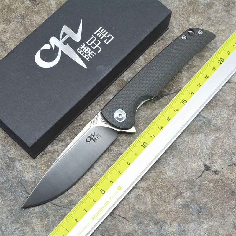 new CH3510 carbon fiber handle tactical knife blade flipper vg10 camping hunting survival knife folding EDC rescue tool
new CH3510 carbon fiber handle tactical knife blade flipper vg10 camping hunting survival knife folding EDC rescue tool