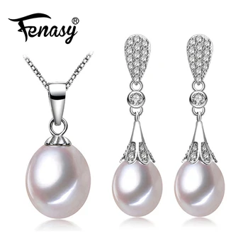 FENASY Pearl Jewelry wedding engagement jewelry sets,Natural Pearl pendant Necklace/long earrings,tassel earrings for women
FENASY Pearl Jewelry wedding engagement jewelry sets,Natural Pearl pendant Necklace/long earrings,tassel earrings for women