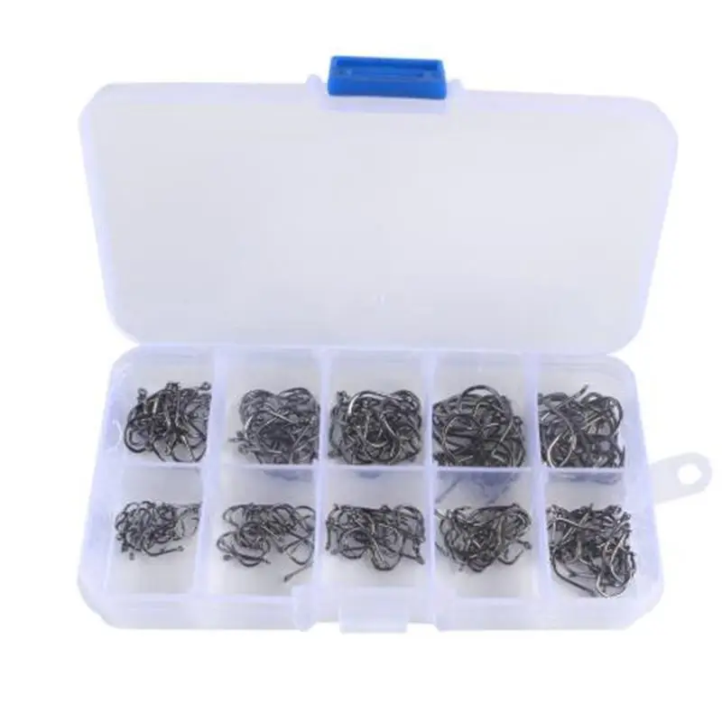 Mounchain 200/500 pcs / set 3-12# Fish Jig Hooks with Hole Fishing Tackle Box 10 Sizes Carbon Steel Hooks
Mounchain 200/500 pcs / set 3-12# Fish Jig Hooks with Hole Fishing Tackle Box 10 Sizes Carbon Steel Hooks
