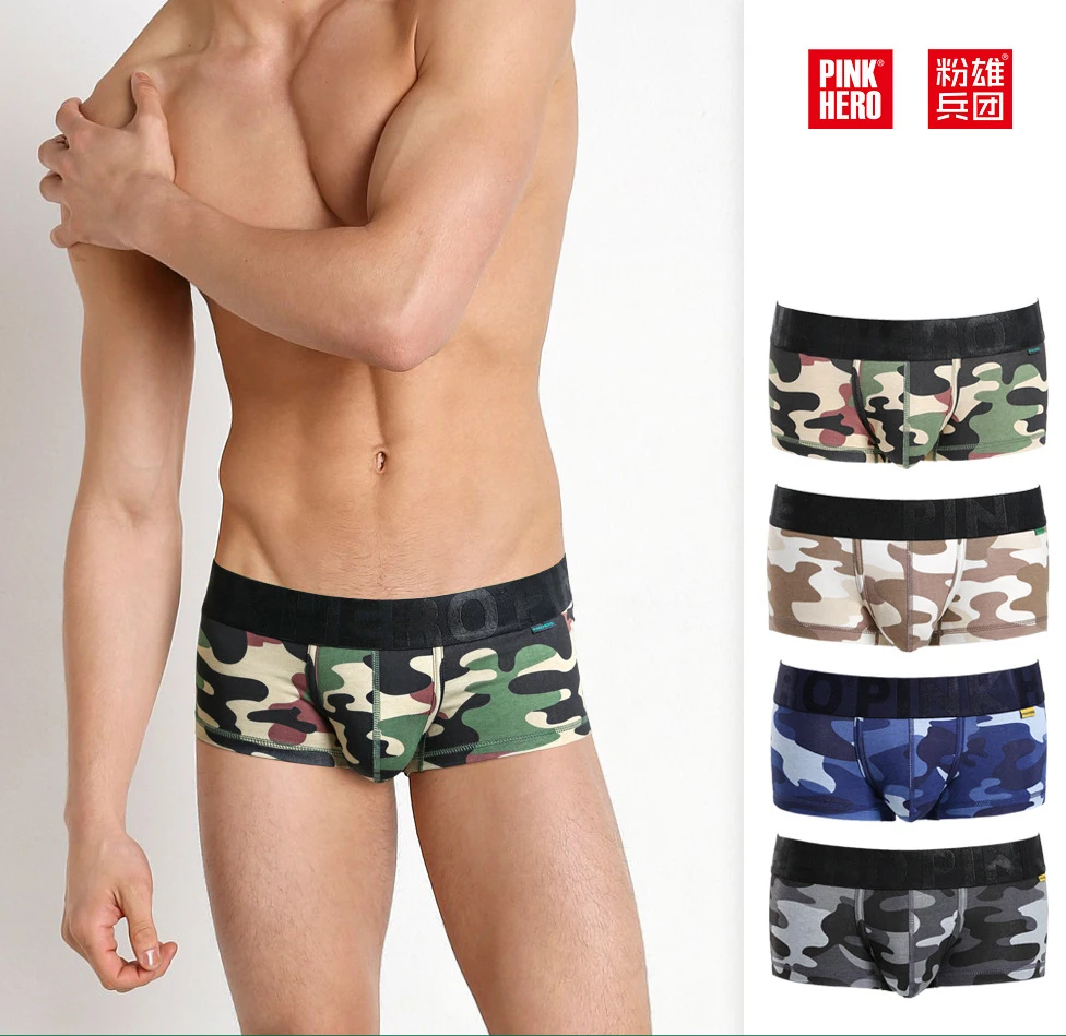 2019 brand PINK HERO Male Pure Cotton Camouflage Printing Man Short Straight Angle Underpants boxer shorts men underwear boxers
2019 brand PINK HERO Male Pure Cotton Camouflage Printing Man Short Straight Angle Underpants boxer shorts men underwear boxers
