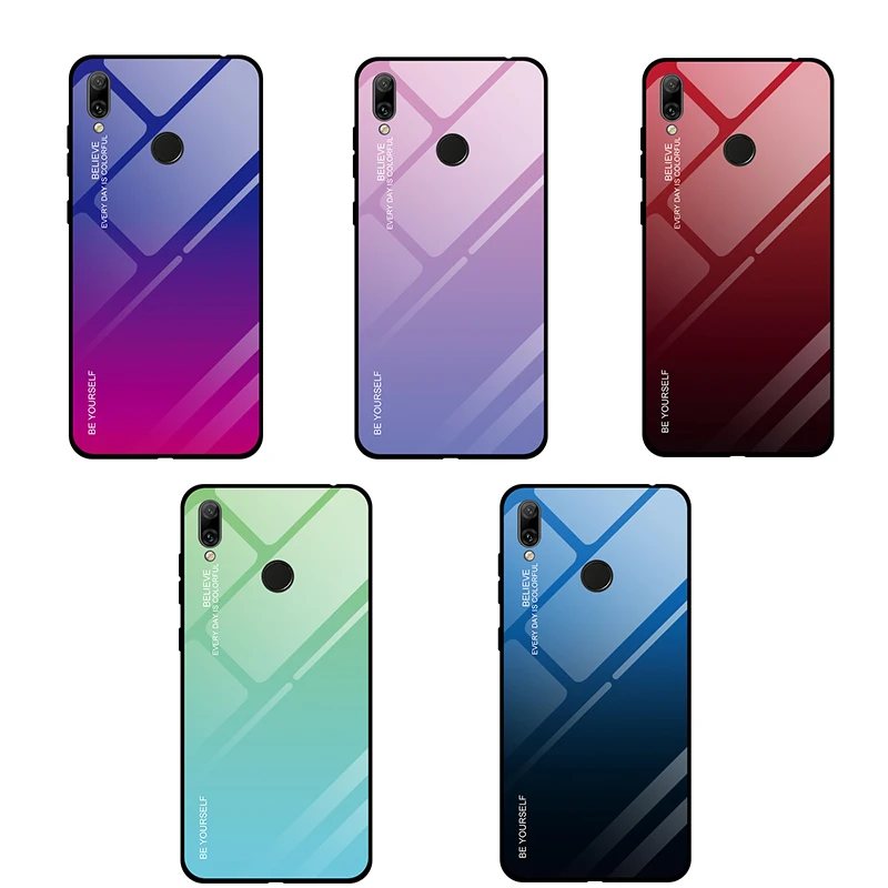 Gradient Tempered Glass Back Cover For Huawei Y9 Y7 Y6 2019 Y7Pro Y6 Y5 Prime 2018 Silicone Bumper Case for Huawei Y9 Prime 2019
Gradient Tempered Glass Back Cover For Huawei Y9 Y7 Y6 2019 Y7Pro Y6 Y5 Prime 2018 Silicone Bumper Case for Huawei Y9 Prime 2019