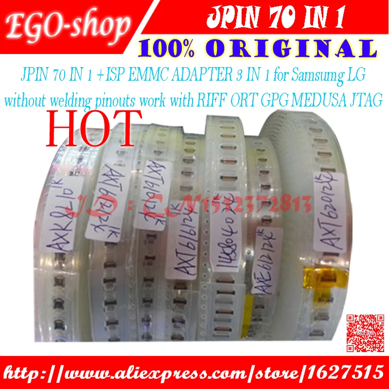 gsmjustoncct JPIN 70 IN 1 +ISP EMMC ADAPTER 3 IN 1 for Samsumg LG without welding pinouts work with RIFF ORT GPG MEDUSA JTAG
gsmjustoncct JPIN 70 IN 1 +ISP EMMC ADAPTER 3 IN 1 for Samsumg LG without welding pinouts work with RIFF ORT GPG MEDUSA JTAG