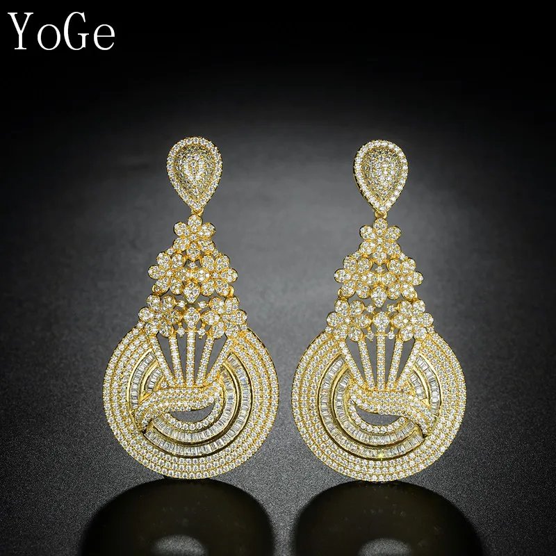 YoGe E9314 Luxury antique AAA Cubic Zirconium Micro Pave Setting Fashion big heavy round Earrings for Women accessaries,
YoGe E9314 Luxury antique AAA Cubic Zirconium Micro Pave Setting Fashion big heavy round Earrings for Women accessaries,