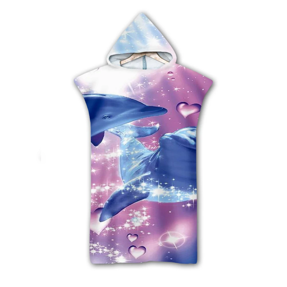 3D Digital Printing Cute dolphin colorful Hooded Towel Wearable Bath Towel For Adults Travel Microfiber Beach Towels Style-1
3D Digital Printing Cute dolphin colorful Hooded Towel Wearable Bath Towel For Adults Travel Microfiber Beach Towels Style-1