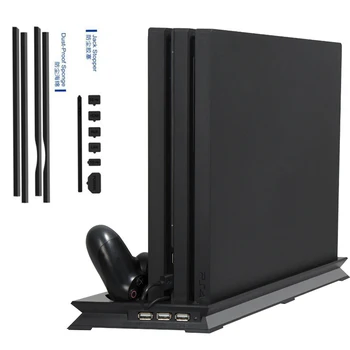 PS4 Pro Cooling Fan Vertical Stand Dual Controllers Charging Dock USB Hub +DIY Dust Prevent Dustproof Mesh for Playstation 4 Pro
PS4 Pro Cooling Fan Vertical Stand Dual Controllers Charging Dock USB Hub +DIY Dust Prevent Dustproof Mesh for Playstation 4 Pro