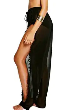 Womens Sexy Beach Chiffon Long Pants See-through Sheer Split Loose Bikini Cover Up Mesh Swimwear Summer Trousers
Womens Sexy Beach Chiffon Long Pants See-through Sheer Split Loose Bikini Cover Up Mesh Swimwear Summer Trousers