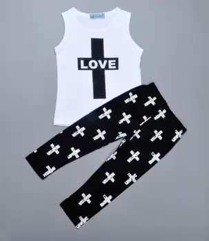 5sets/lot toddler girls clothing sets summer sleeveless (shirt+pants cross) love baby kids set 0324 sylvia sis
5sets/lot toddler girls clothing sets summer sleeveless (shirt+pants cross) love baby kids set 0324 sylvia sis