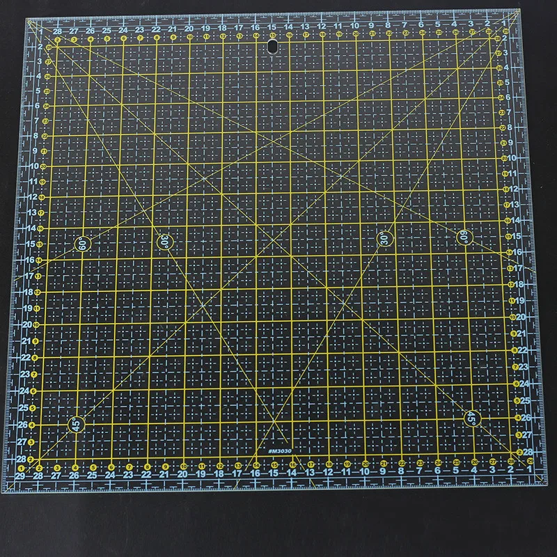 Square 30*30 Cm Patchwork Ruler Thick Acrylic Transparent Quilting Sewing Rulers Cutting Ruler for Tailor Stencil Measure Tools
Square 30*30 Cm Patchwork Ruler Thick Acrylic Transparent Quilting Sewing Rulers Cutting Ruler for Tailor Stencil Measure Tools