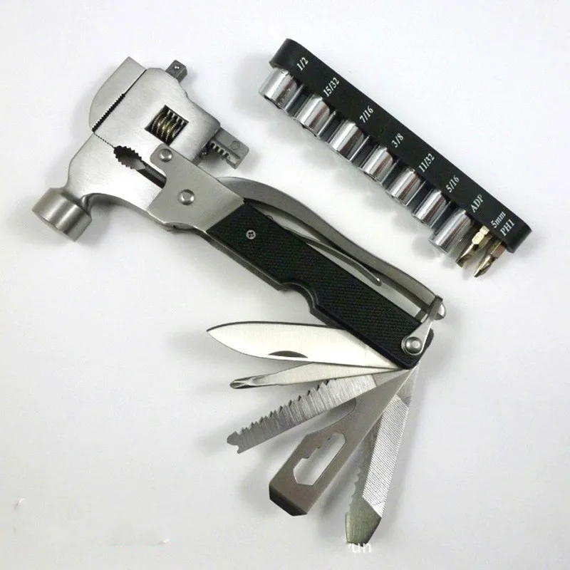 Length17cm Stainless Steel Pliers With Socket Multifunction Hammer Large Pipe Wrench Hand Tool Multi Tools Herramientas Outdoor
Length17cm Stainless Steel Pliers With Socket Multifunction Hammer Large Pipe Wrench Hand Tool Multi Tools Herramientas Outdoor