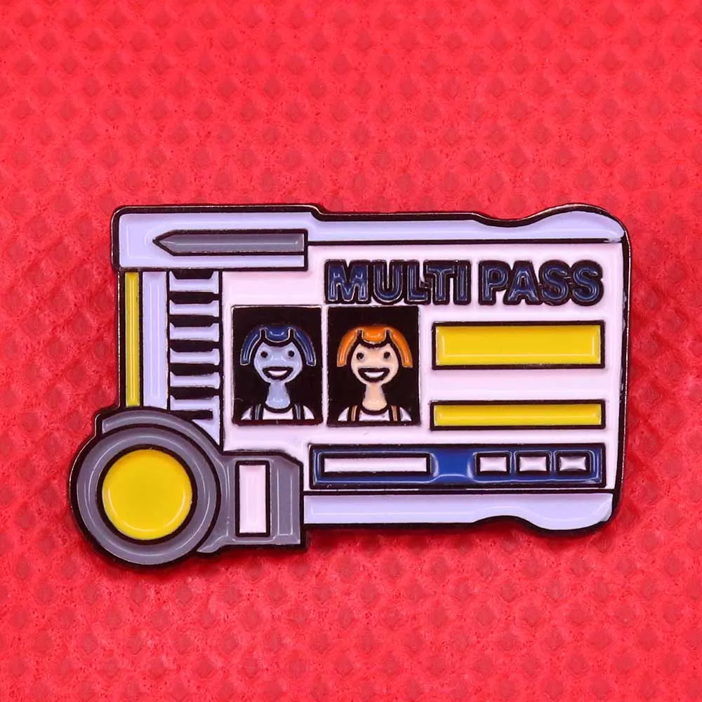 Multipass enamel pin cute cartoon brooch Fifth element inspired badge taxi bus pins high tech science jewelry adventure gift
Multipass enamel pin cute cartoon brooch Fifth element inspired badge taxi bus pins high tech science jewelry adventure gift