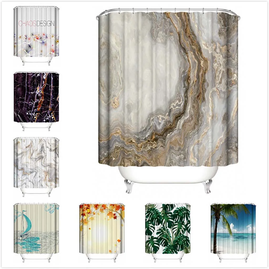 Shower Curtain New Waterproof Shower Curtain With 12 Hooks 3d Printed Bathroom Polyester Marble Pattern Washable Colorful
Shower Curtain New Waterproof Shower Curtain With 12 Hooks 3d Printed Bathroom Polyester Marble Pattern Washable Colorful