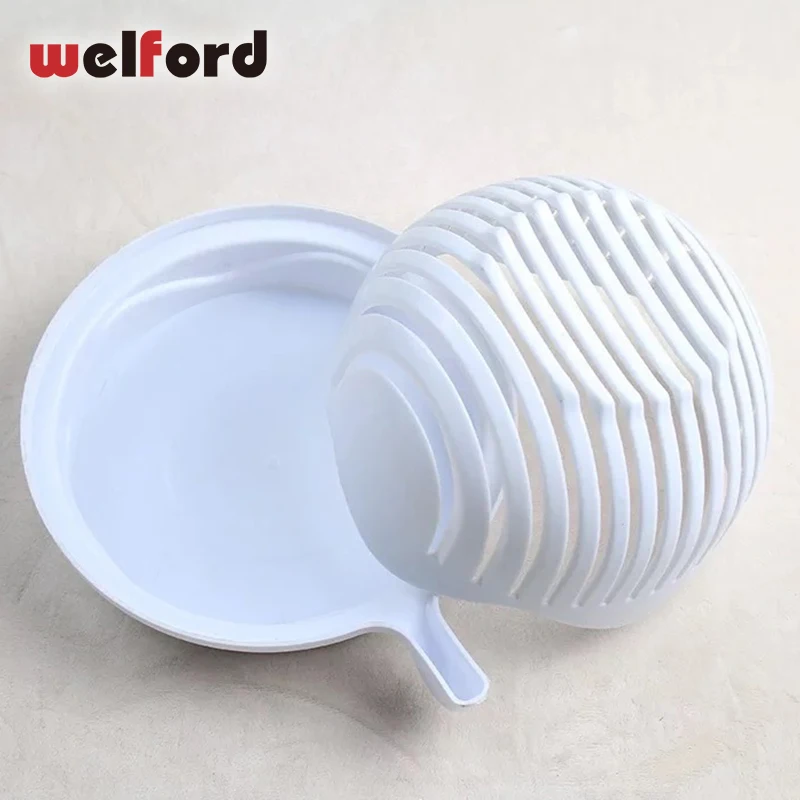60 Seconds Salad Cutter Bowl Cut Fruit Vegetables Fruit Salad Bowl Multifunction Creative Kitchen Tools Slicing Chopper Maker
60 Seconds Salad Cutter Bowl Cut Fruit Vegetables Fruit Salad Bowl Multifunction Creative Kitchen Tools Slicing Chopper Maker