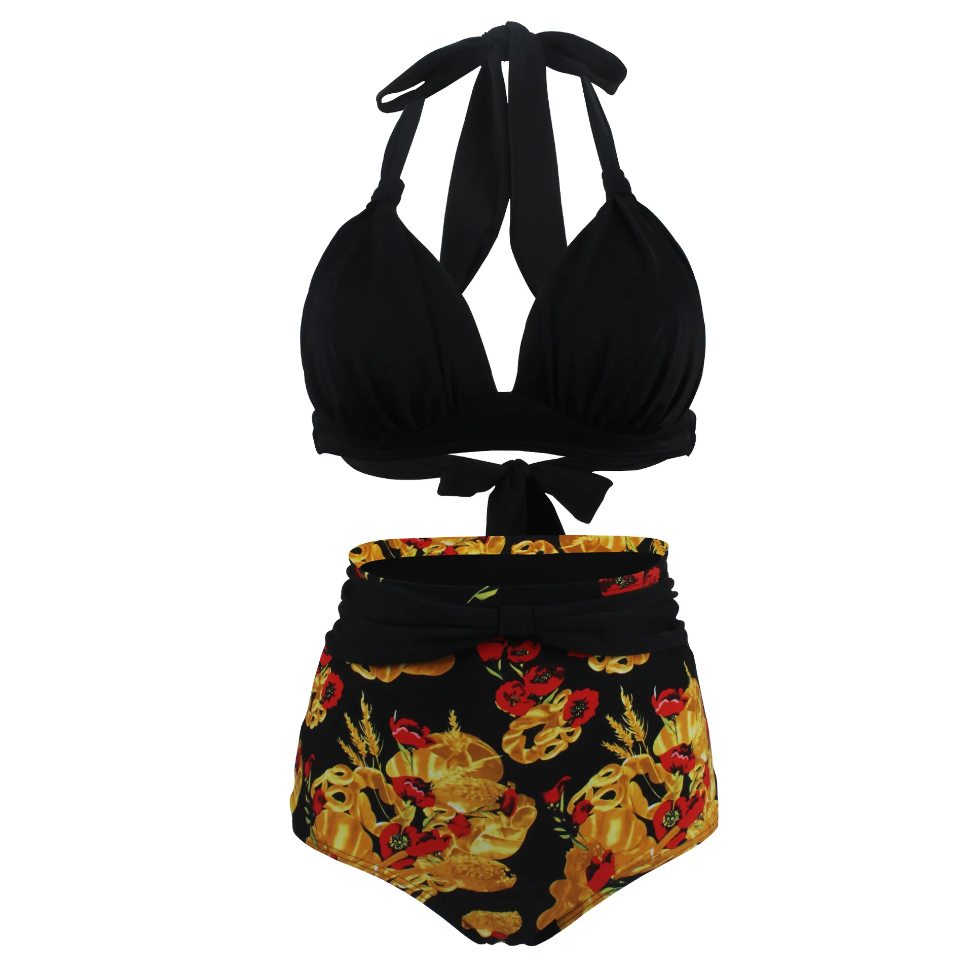 Bikinis Women Swimwear High Waist Swimsuit Halter Sexy Bikini Set Retro Bathing Suits Plus Size Swimwear
Bikinis Women Swimwear High Waist Swimsuit Halter Sexy Bikini Set Retro Bathing Suits Plus Size Swimwear