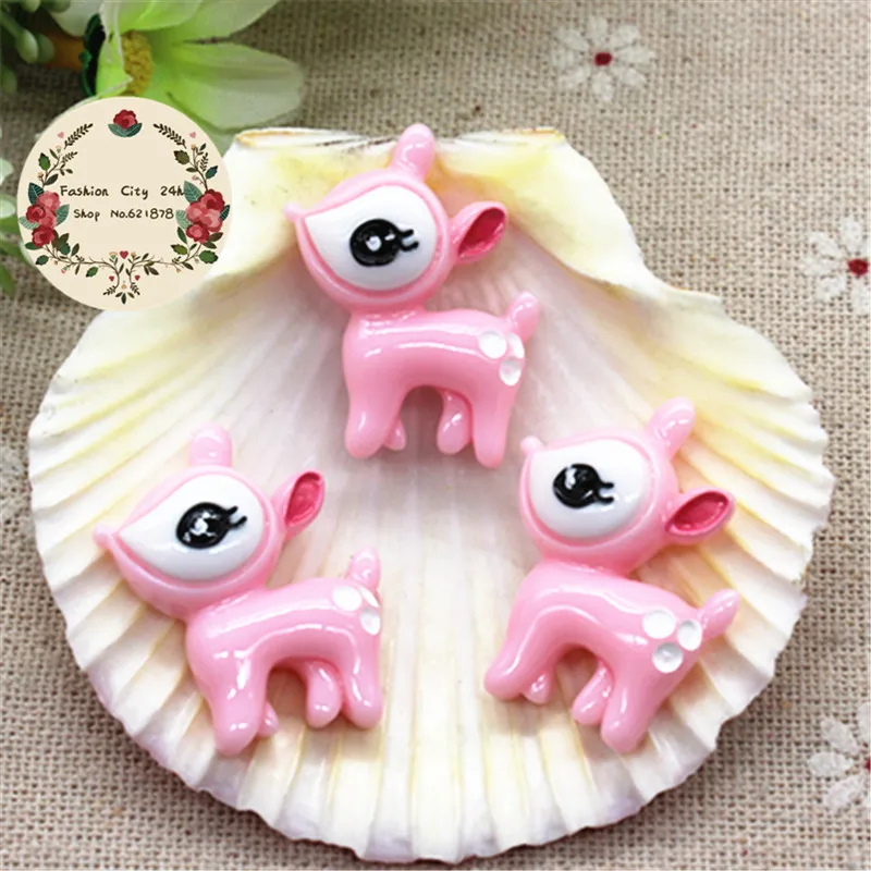 10pc Kawaii Resin Cartoon Animal Pink Deer Flatback Cabochon DIY Decorative Craft Scrapbooking Accesssory,19*24mm
10pc Kawaii Resin Cartoon Animal Pink Deer Flatback Cabochon DIY Decorative Craft Scrapbooking Accesssory,19*24mm