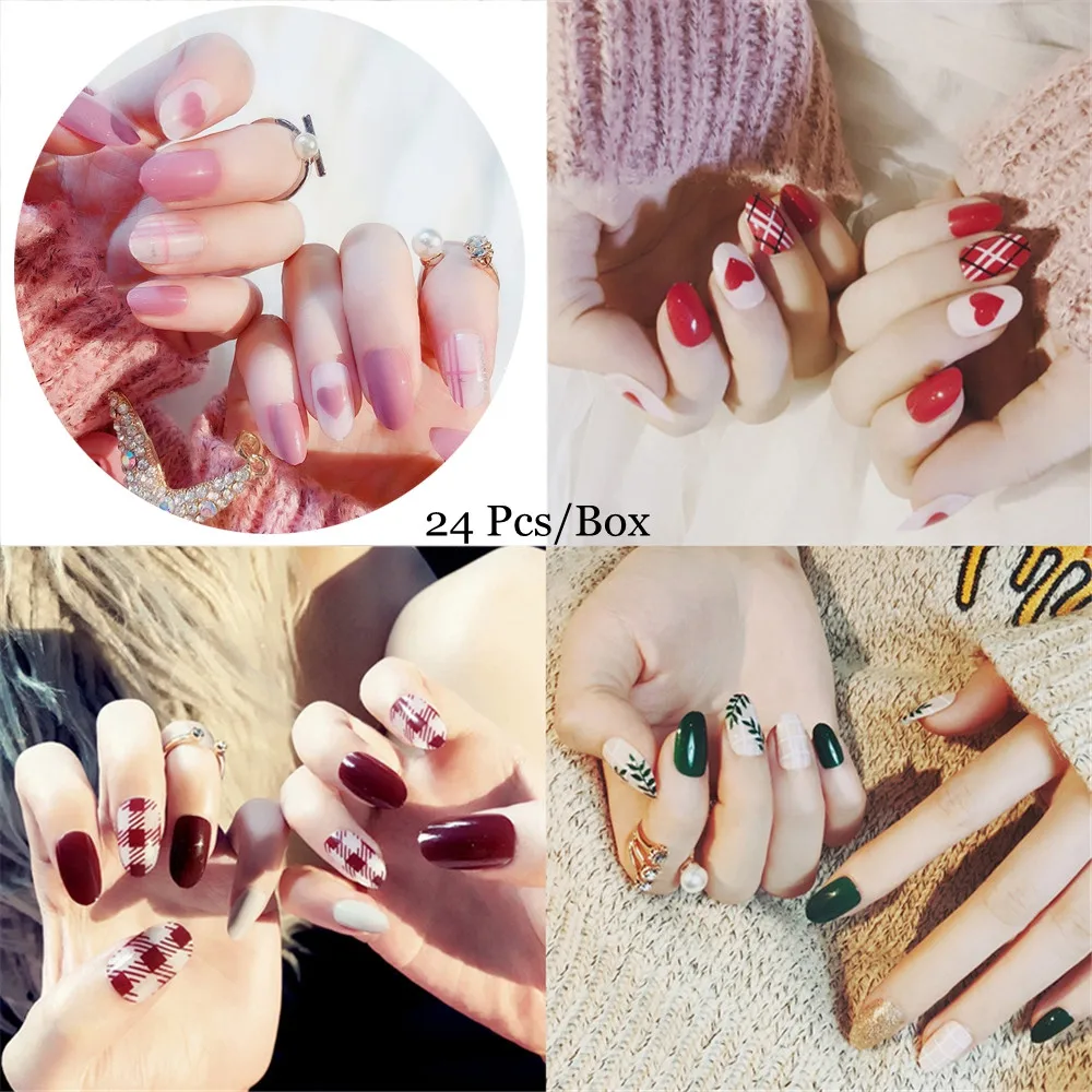 24PCS/box Short Round False Nails French 3D Matte Art Nails Full Sticker Tips DIY Nail Extension Tools
24PCS/box Short Round False Nails French 3D Matte Art Nails Full Sticker Tips DIY Nail Extension Tools