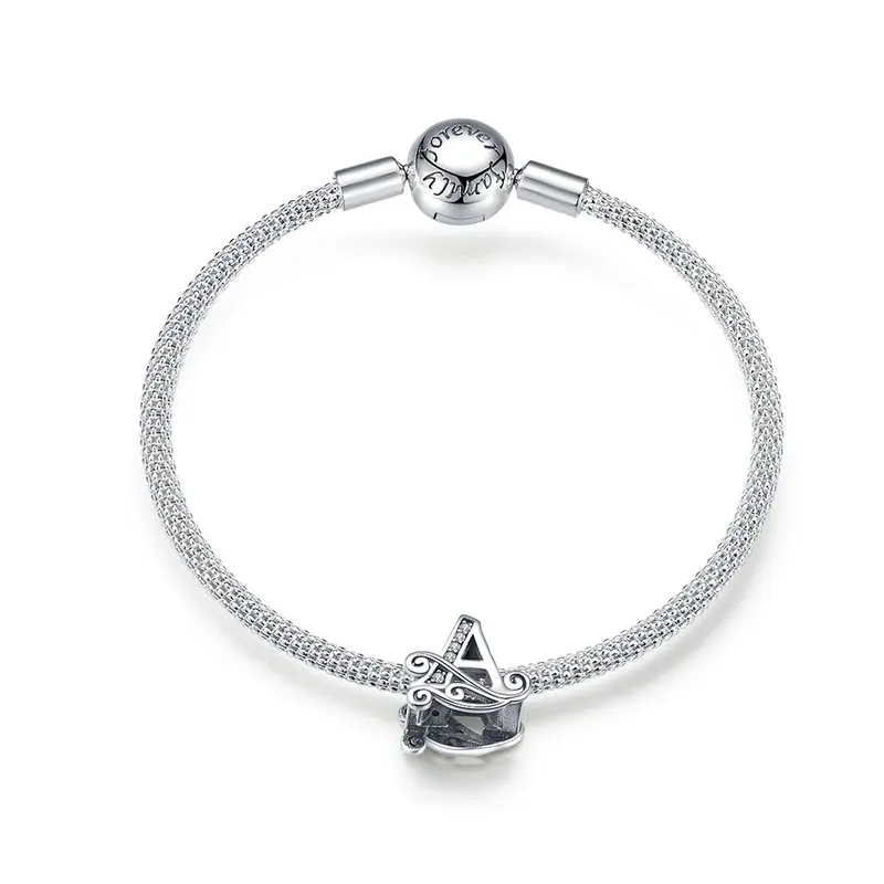 MOWIMO Genuine 925 Sterling Silver Letter A Alphabet Bracelet Fit Beads Charms Original Bracelets Bangle Jewelry BKB829
MOWIMO Genuine 925 Sterling Silver Letter A Alphabet Bracelet Fit Beads Charms Original Bracelets Bangle Jewelry BKB829