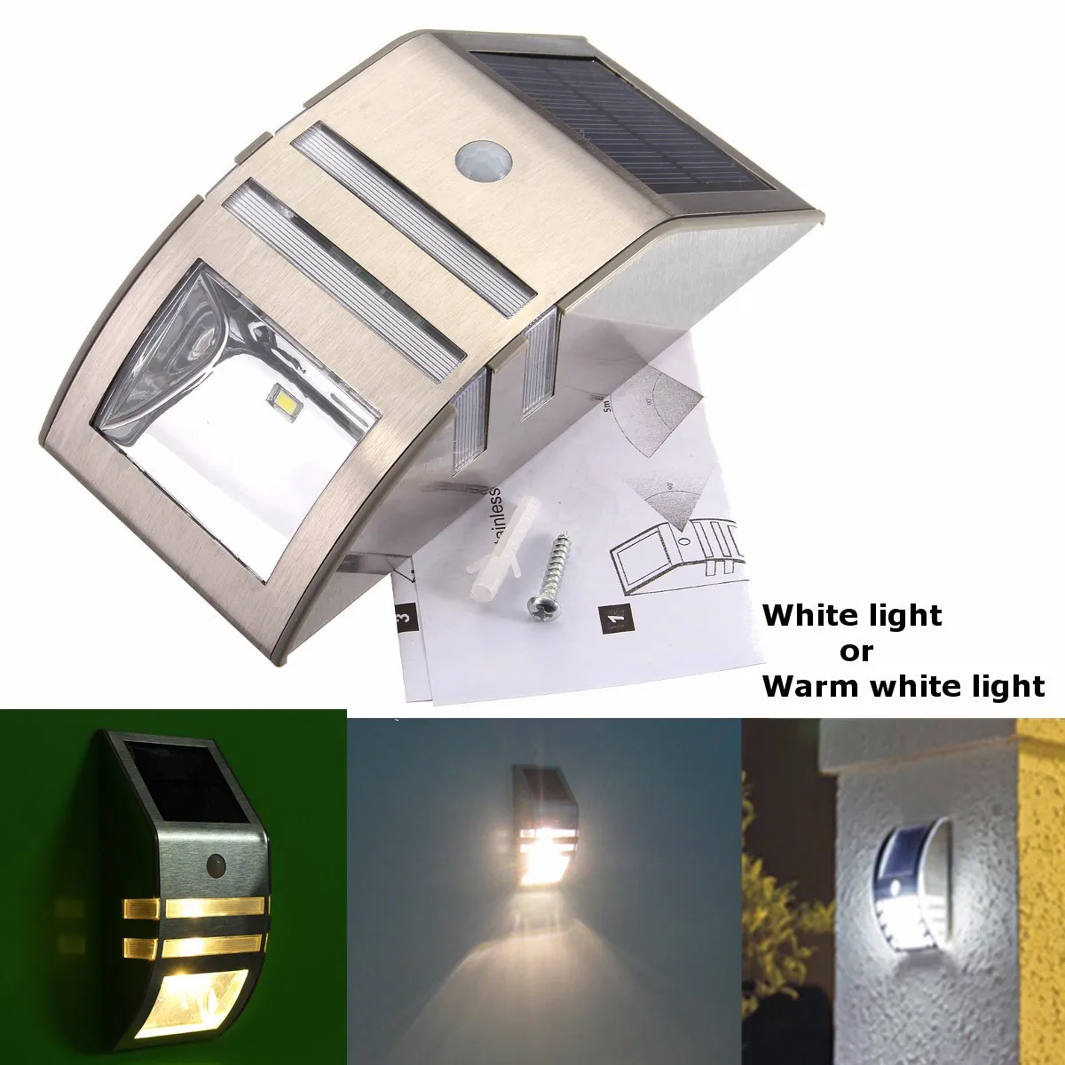 2LED Solar Power PIR Motion Sensor Wall Light Outdoor Waterproof Energy Saving Street Yard Path Home Garden Security Lamp
2LED Solar Power PIR Motion Sensor Wall Light Outdoor Waterproof Energy Saving Street Yard Path Home Garden Security Lamp