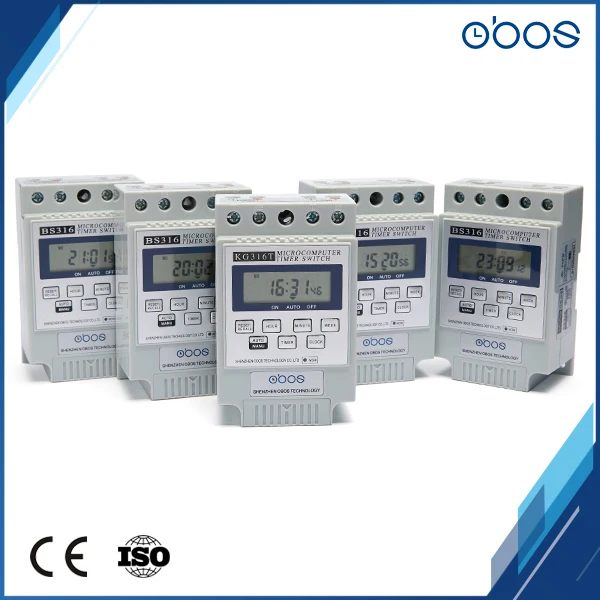 White 110V programmable timer microcomputer time switch KG316 with 10 times on/off per day/weekly time set range 1min-168H
White 110V programmable timer microcomputer time switch KG316 with 10 times on/off per day/weekly time set range 1min-168H