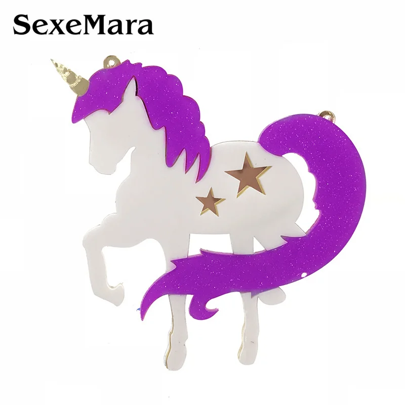 SexeMara Large Unicorn Acrylic Brooch Pin For Women Fashion Resin Animal Horse Brooch Pin Elegant Party Coat Accessories Gift
SexeMara Large Unicorn Acrylic Brooch Pin For Women Fashion Resin Animal Horse Brooch Pin Elegant Party Coat Accessories Gift