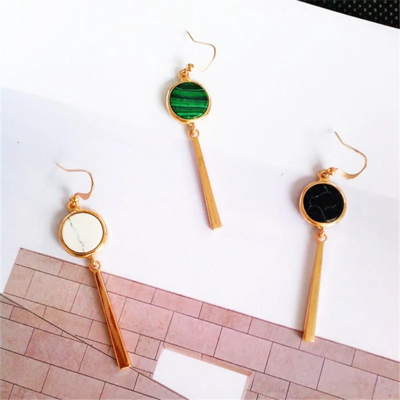 Europe and the United States jewelry wholesale minimalist natural marble A word pendant Earrings earrings jewelry
Europe and the United States jewelry wholesale minimalist natural marble A word pendant Earrings earrings jewelry