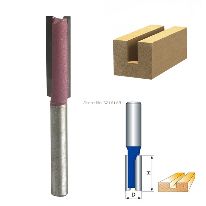 For 1/4 Shank 3/8 Blade Woodworking Double Flutes Straight Router Bit Cutter Promotion
For 1/4 Shank 3/8 Blade Woodworking Double Flutes Straight Router Bit Cutter Promotion