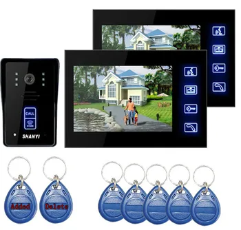 7" Color Monitor Touch Key Video Door Phone Doorbell Intercom System IR Camera (1 TO 2)
7" Color Monitor Touch Key Video Door Phone Doorbell Intercom System IR Camera (1 TO 2)