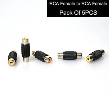 free shipping Female to Female RCA Coupler Joiner Adapter - Convert Male To Female - Wholesale Pack of 5 PCS 
free shipping Female to Female RCA Coupler Joiner Adapter - Convert Male To Female - Wholesale Pack of 5 PCS