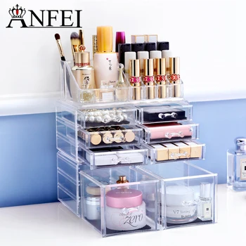 ANFEI Best Selling Large Jewelry Box Drawers Acrylic Cosmetic Organizer Glossy Makeup Organizer Drawers Organizer C198
ANFEI Best Selling Large Jewelry Box Drawers Acrylic Cosmetic Organizer Glossy Makeup Organizer Drawers Organizer C198