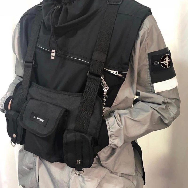 Unisex backpack tactical network red eating chicken with secondary A vest hip hop machine chest bag tide bag running bag 4 color
Unisex backpack tactical network red eating chicken with secondary A vest hip hop machine chest bag tide bag running bag 4 color