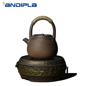 900ml Japanese Vintage Coarse Pottery Frost Kung Fu Tea Set Electric Heating Plates Stove Teapot Brew Tea Pot Kettle Tea Maker
900ml Japanese Vintage Coarse Pottery Frost Kung Fu Tea Set Electric Heating Plates Stove Teapot Brew Tea Pot Kettle Tea Maker